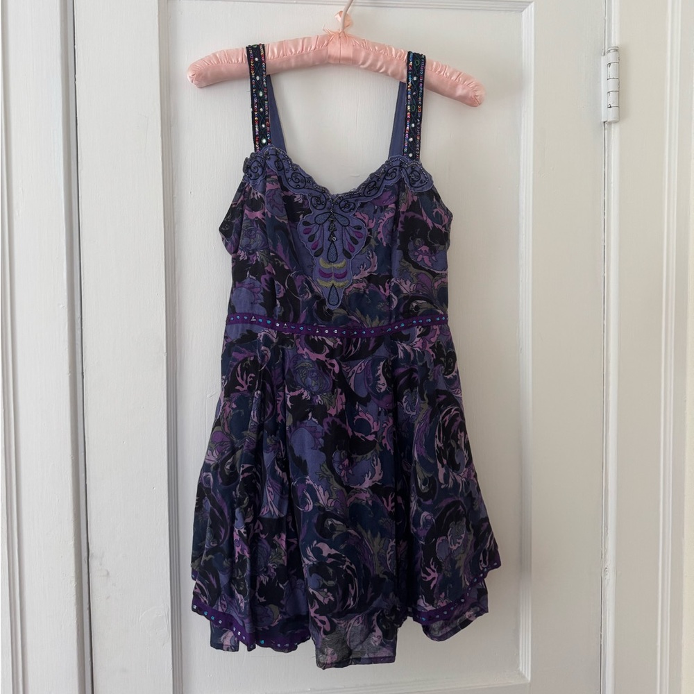 Free people paisley mini dress
